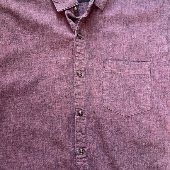 Cedar Wood State Burgundy Short Sleeve Shirt - Picture 3 of 6